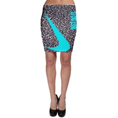 Just Do It Leopard Silver Bodycon Skirt by nate14shop