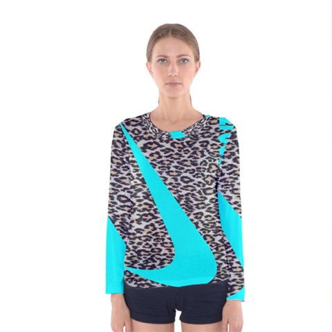 Just Do It Leopard Silver Women s Long Sleeve Tee by nate14shop