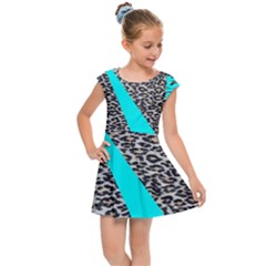 Just Do It Leopard Silver Kids  Cap Sleeve Dress by nate14shop