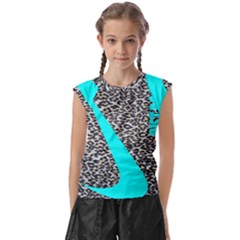 Just Do It Leopard Silver Kids  Raglan Cap Sleeve Tee by nate14shop