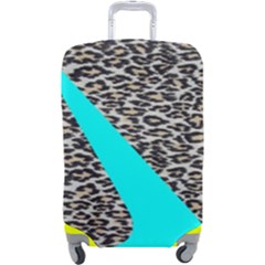 Just Do It Leopard Silver Luggage Cover (large)