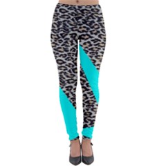 Just Do It Leopard Silver Lightweight Velour Leggings by nate14shop