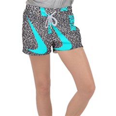 Just Do It Leopard Silver Velour Lounge Shorts