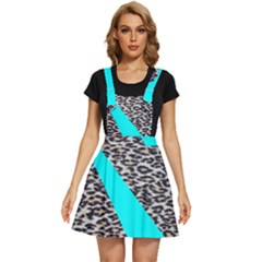 Just Do It Leopard Silver Apron Dress