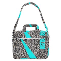 Just Do It Leopard Silver Macbook Pro Shoulder Laptop Bag (large) by nate14shop