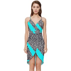 Just Do It Leopard Silver Wrap Frill Dress by nate14shop