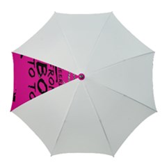 Bow To Toe Cheer Pink Golf Umbrellas by nate14shop