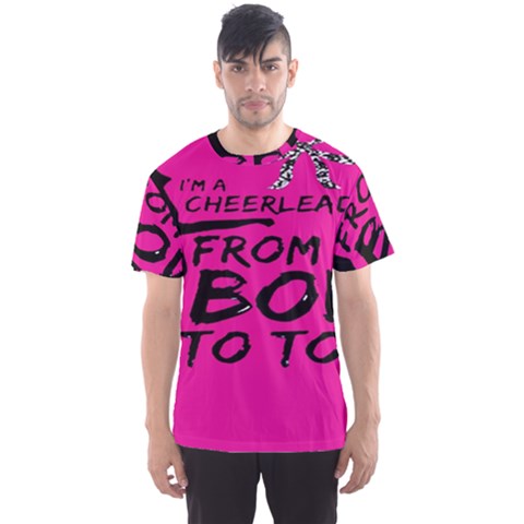 Bow To Toe Cheer Pink Men s Sport Mesh Tee by nate14shop