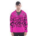 Bow To Toe Cheer Pink Men s Hooded Windbreaker View1