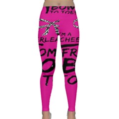 Bow To Toe Cheer Pink Classic Yoga Leggings by nate14shop