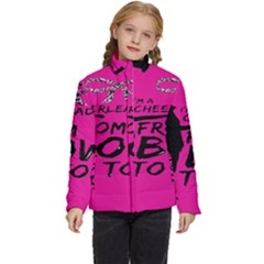 Bow To Toe Cheer Pink Kids  Puffer Bubble Jacket Coat