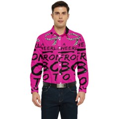 Bow To Toe Cheer Pink Men s Long Sleeve  Shirt by nate14shop