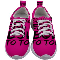 Bow To Toe Cheer Pink Kids Athletic Shoes by nate14shop