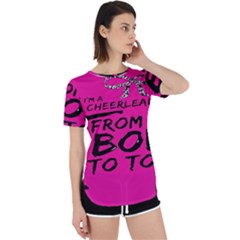 Bow To Toe Cheer Pink Perpetual Short Sleeve T-shirt by nate14shop