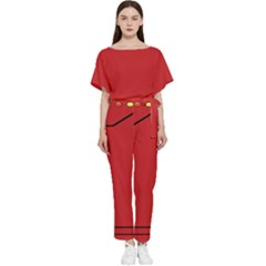 Pokedex Batwing Lightweight Chiffon Jumpsuit