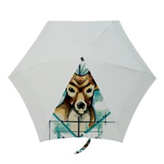 Deer-unicorn-tattoo-drawing-vector-watercolor Mini Folding Umbrellas