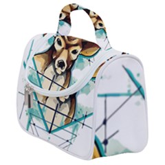 Deer-unicorn-tattoo-drawing-vector-watercolor Satchel Handbag