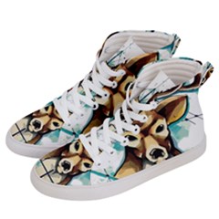 Deer-unicorn-tattoo-drawing-vector-watercolor Men s Hi-top Skate Sneakers by Jancukart