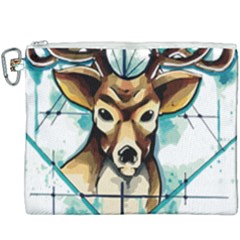 Deer-unicorn-tattoo-drawing-vector-watercolor Canvas Cosmetic Bag (xxxl)