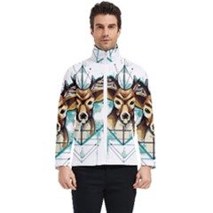 Deer-unicorn-tattoo-drawing-vector-watercolor Men s Bomber Jacket