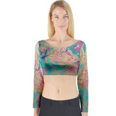 Freedom To Pour Long Sleeve Crop Top by Hayleyboop