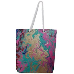 Freedom To Pour Full Print Rope Handle Tote (large) by Hayleyboop