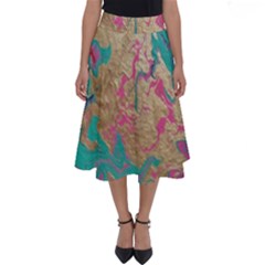 Freedom To Pour Perfect Length Midi Skirt by Hayleyboop