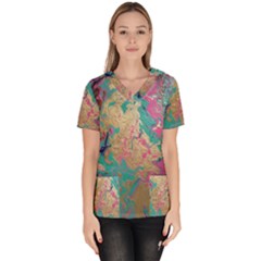 Freedom To Pour Women s V-neck Scrub Top by Hayleyboop