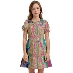 Freedom To Pour Kids  Puff Sleeved Dress