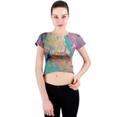 Freedom To Pour Crew Neck Crop Top by Hayleyboop