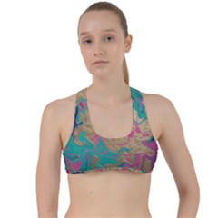 Freedom To Pour Criss Cross Racerback Sports Bra by Hayleyboop