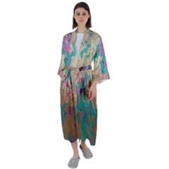 Freedom To Pour Maxi Satin Kimono by Hayleyboop