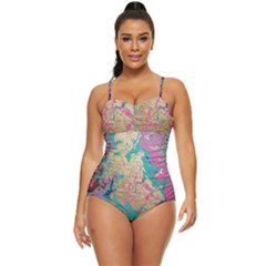 Freedom To Pour Retro Full Coverage Swimsuit by Hayleyboop