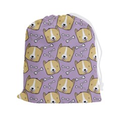 Corgi Pattern Drawstring Pouch (2xl) by Sudhe