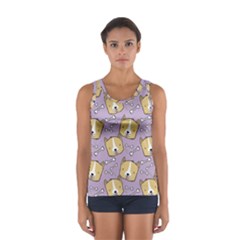 Corgi Pattern Sport Tank Top  by Sudhe