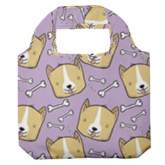 Corgi Pattern Premium Foldable Grocery Recycle Bag