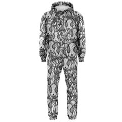 Sketchy Monster Insect Drawing Motif Pattern Hooded Jumpsuit (men) by dflcprintsclothing