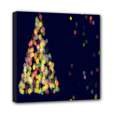 Abstract-christmas-tree Mini Canvas 8  X 8  (stretched) by nate14shop