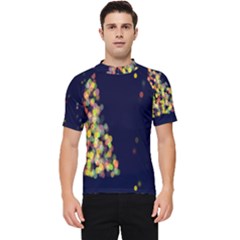 Abstract-christmas-tree Men s Short Sleeve Rash Guard by nate14shop