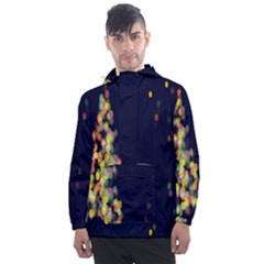 Abstract-christmas-tree Men s Front Pocket Pullover Windbreaker by nate14shop