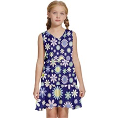 Background-a 002 Kids  Sleeveless Tiered Mini Dress