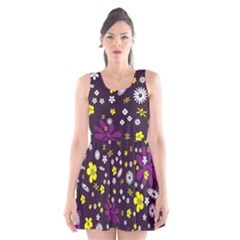 Background-a 003 Scoop Neck Skater Dress by nate14shop