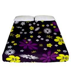 Background-a 003 Fitted Sheet (queen Size) by nate14shop