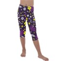 Background-a 003 Kids  Lightweight Velour Capri Leggings  View1