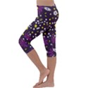 Background-a 003 Kids  Lightweight Velour Capri Leggings  View2