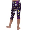 Background-a 003 Kids  Lightweight Velour Capri Leggings  View4