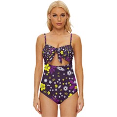 Background-a 003 Knot Front One-piece Swimsuit