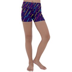 Background-a 008 Kids  Lightweight Velour Yoga Shorts