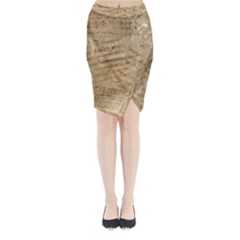 Background-a 010 Midi Wrap Pencil Skirt