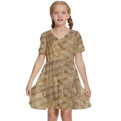 Background-a 010 Kids  Short Sleeve Tiered Mini Dress